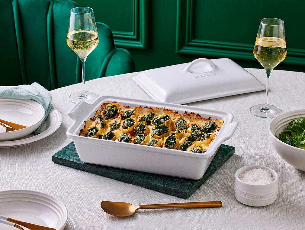 Spinach and Ricotta Conchiglioni